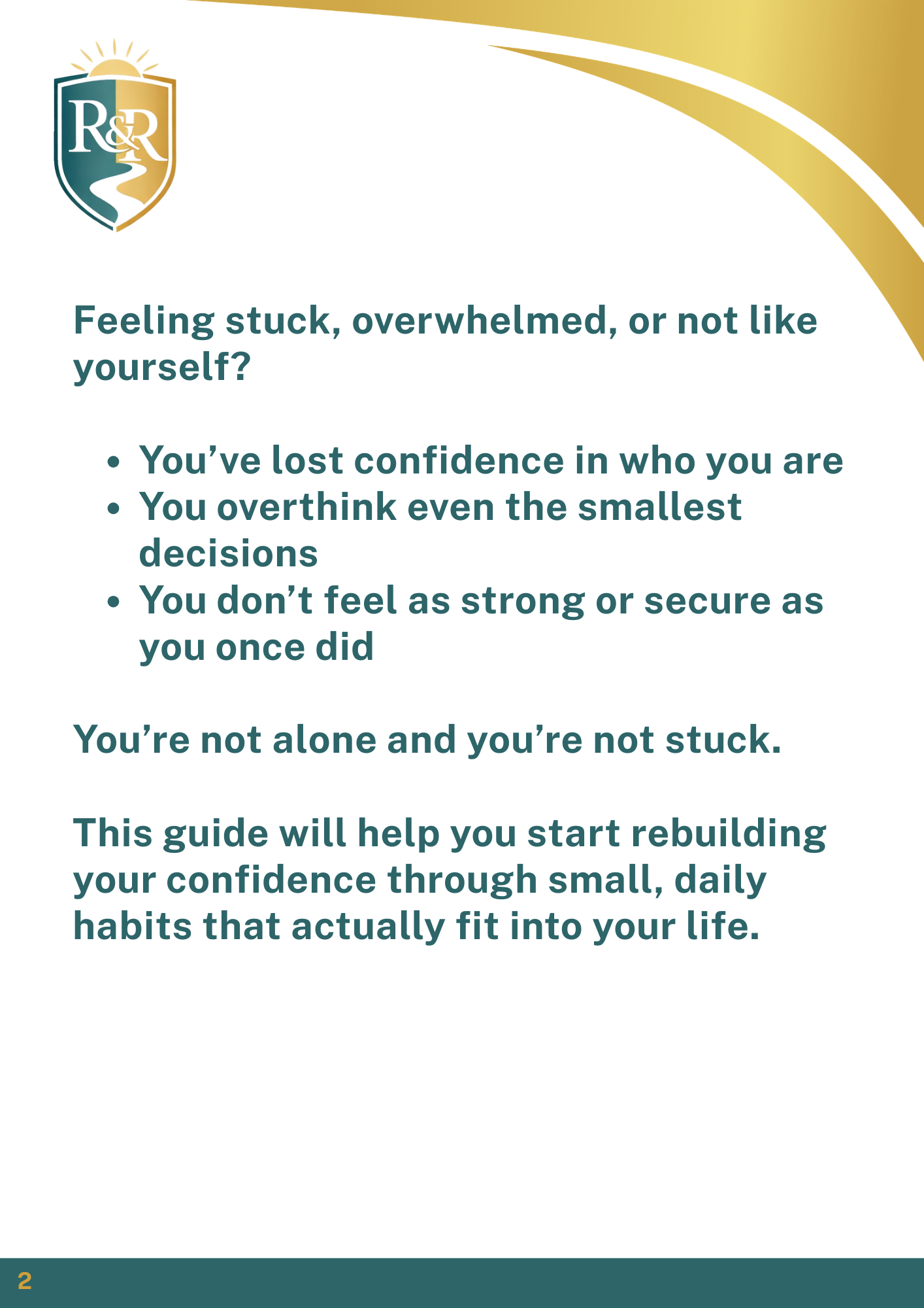 5 Daily Habits to Rebuild Confidence